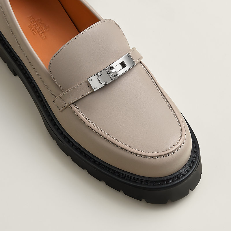 シンプル *HERMES* ベージュモカシン Icone loafer ファー付き☆ Icone loafer | Hermès Mainland China